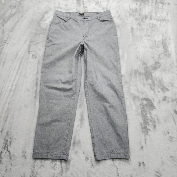 Vintage 90s Riders Casuals Pants Womens 10P Black Houndstooth High Rise Tapered - Picture 1 of 10